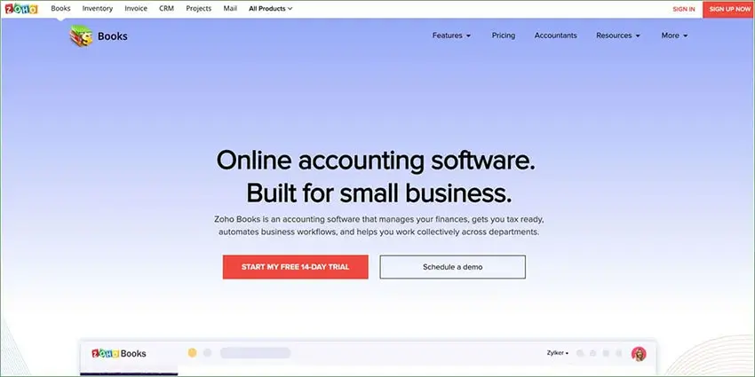 Zoho Books Best Accounting Software